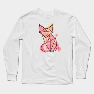 Watercolor fox Long Sleeve T-Shirt